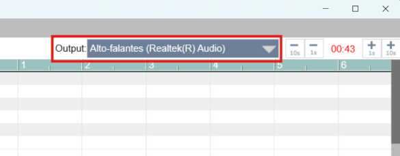 Audio output
