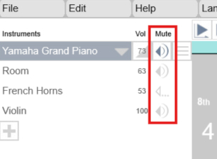 Mute instruments