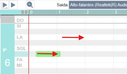 Criação de notas